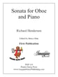 Sonata for Oboe and Piano cover